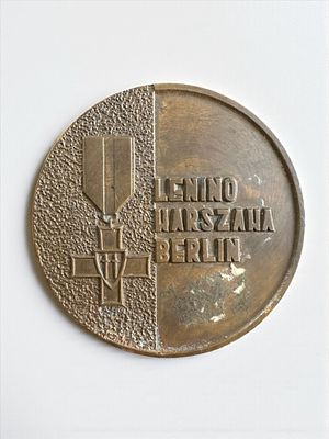 פלאק / מדליה פולני עשוי ברונזה.
