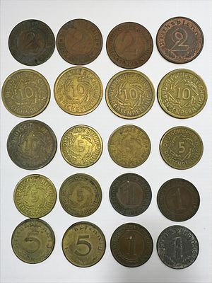 20 מטבעות גרמניה שנות ה20-30.