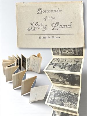 אוגדני גלויות וצילומים מארץ הקודש, תקופת פלשתינה. 9x5.5 כל תמונה