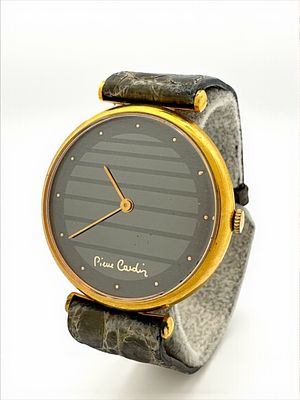 שעון שווייצרי אלגנטי לגבר תוצרת Pierre Cardin Chromachron. מנגנון קוורץ במצב עבודה (זקוק לסוללה 