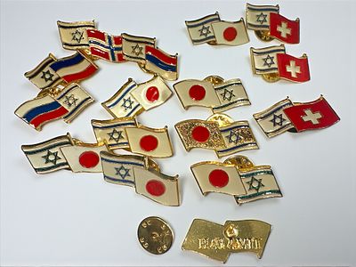 לוט סיכות דגל ישראל ודגלי מדינות עולם.