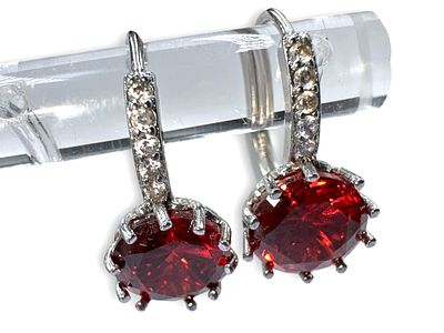 זוג עגילי סברובסקי. 5.01 ג