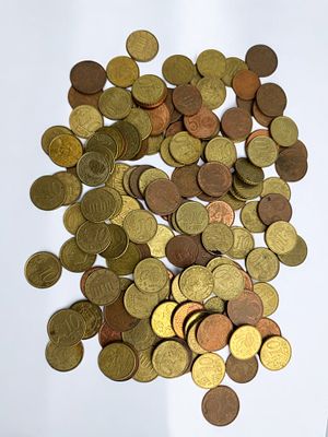 לוט מטבעות נומינלים בערכים של סנטים (יורו).