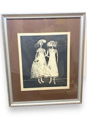 בני לוי ( נ. 1940 ) Benjamin Levy - דמויות, תחריט. חתום.