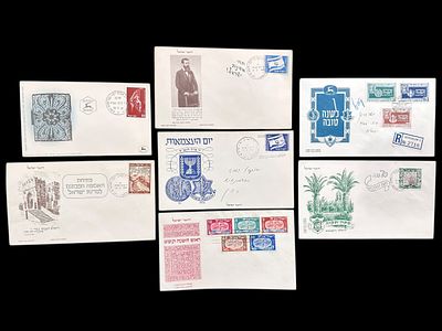 7 מעטפות יום ההופעה ישראל שנות ה40-50.