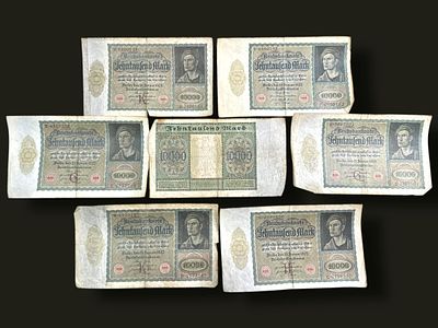7 שטרות גרמניה עתיקים.