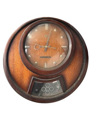שעון קיר וינטג דקורטיבי ויפה תוצרת Transistor. לא נבדקה תקינות. מידות: 37x38 ס"מ.