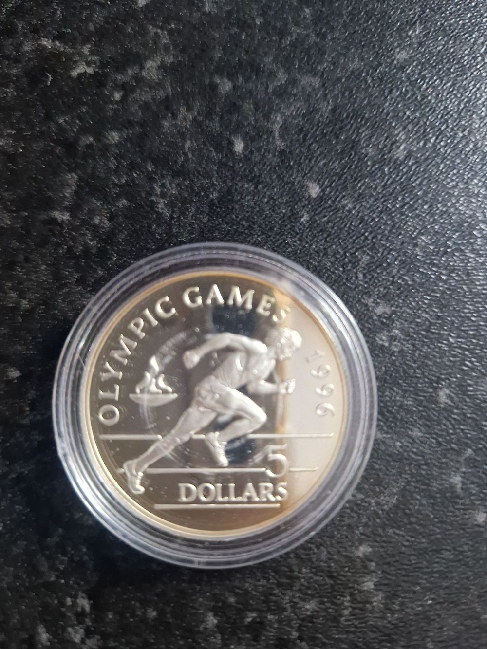 Lot 222: Olympic 5 dollar coin