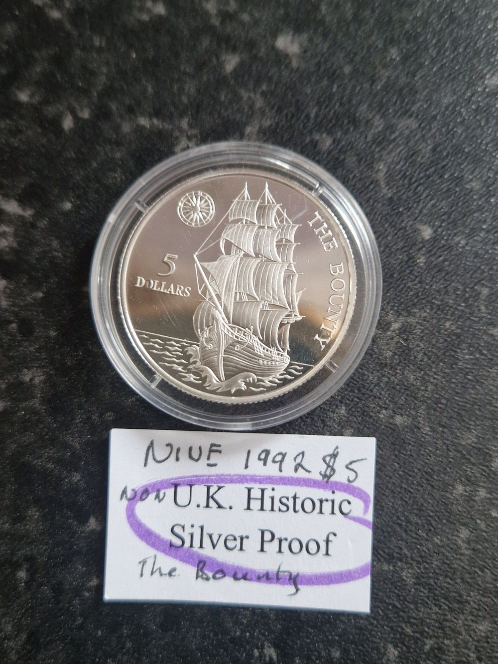 Lot 227: Silver 5 Dollars the bounty coin