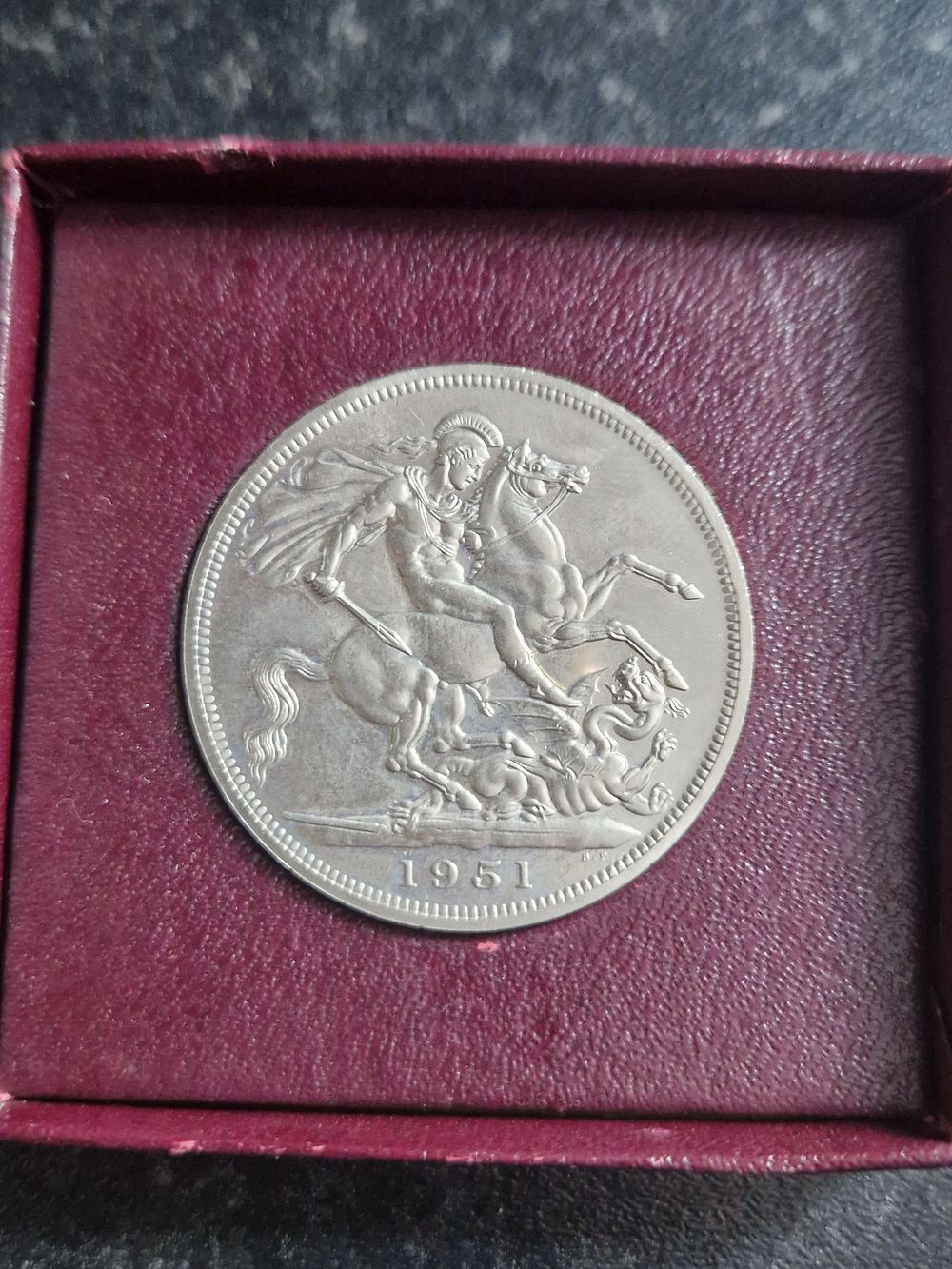 Lot 237: Festival of Britain silver crown