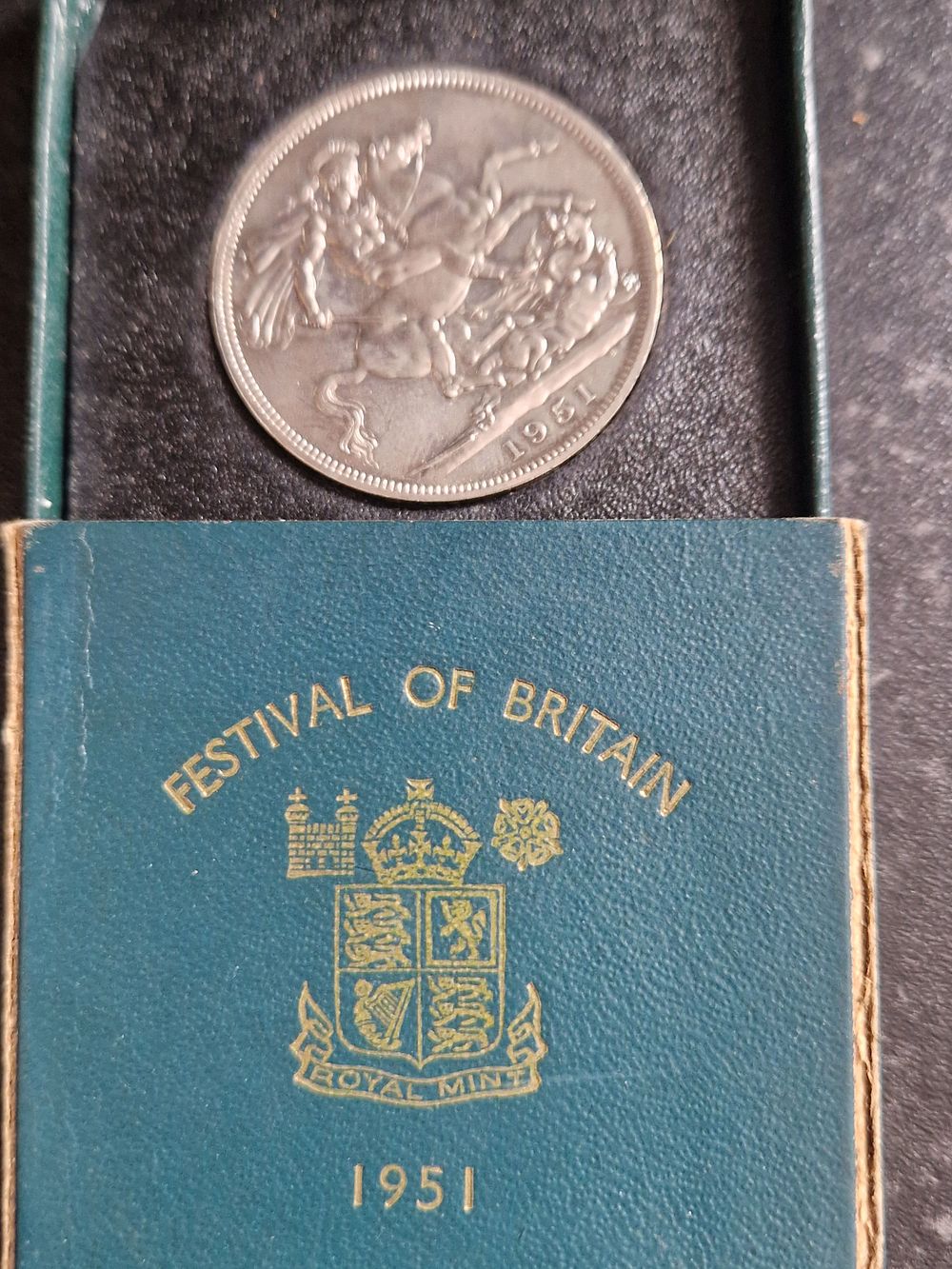 Lot 238: Festival of Britain silver crown