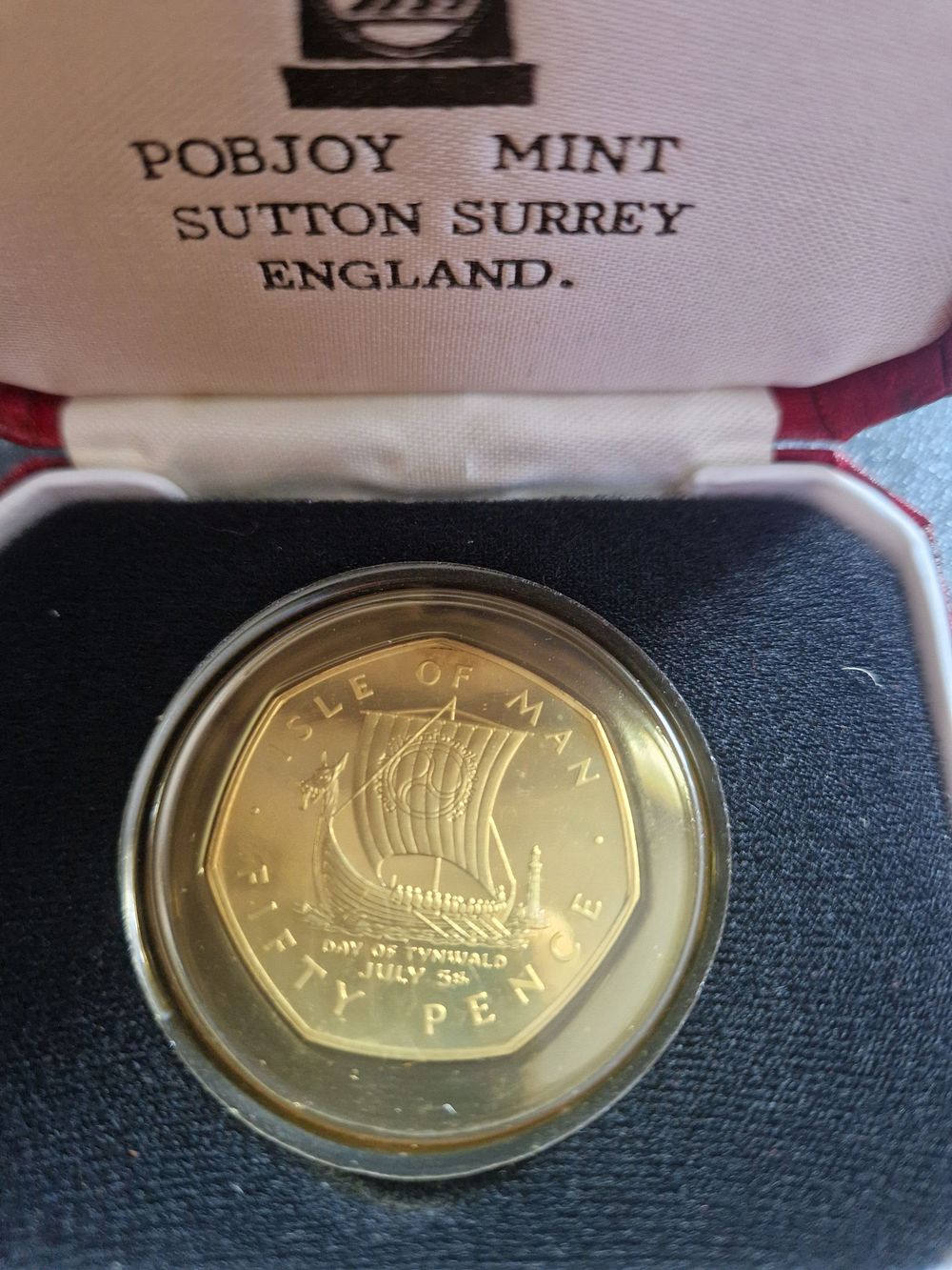 Lot 244: sterling silver proof 50 pence coin