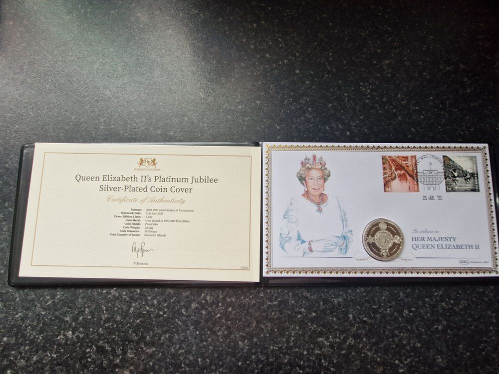 Lot 275: Queen Elisabeth platinum jubilee first day cover