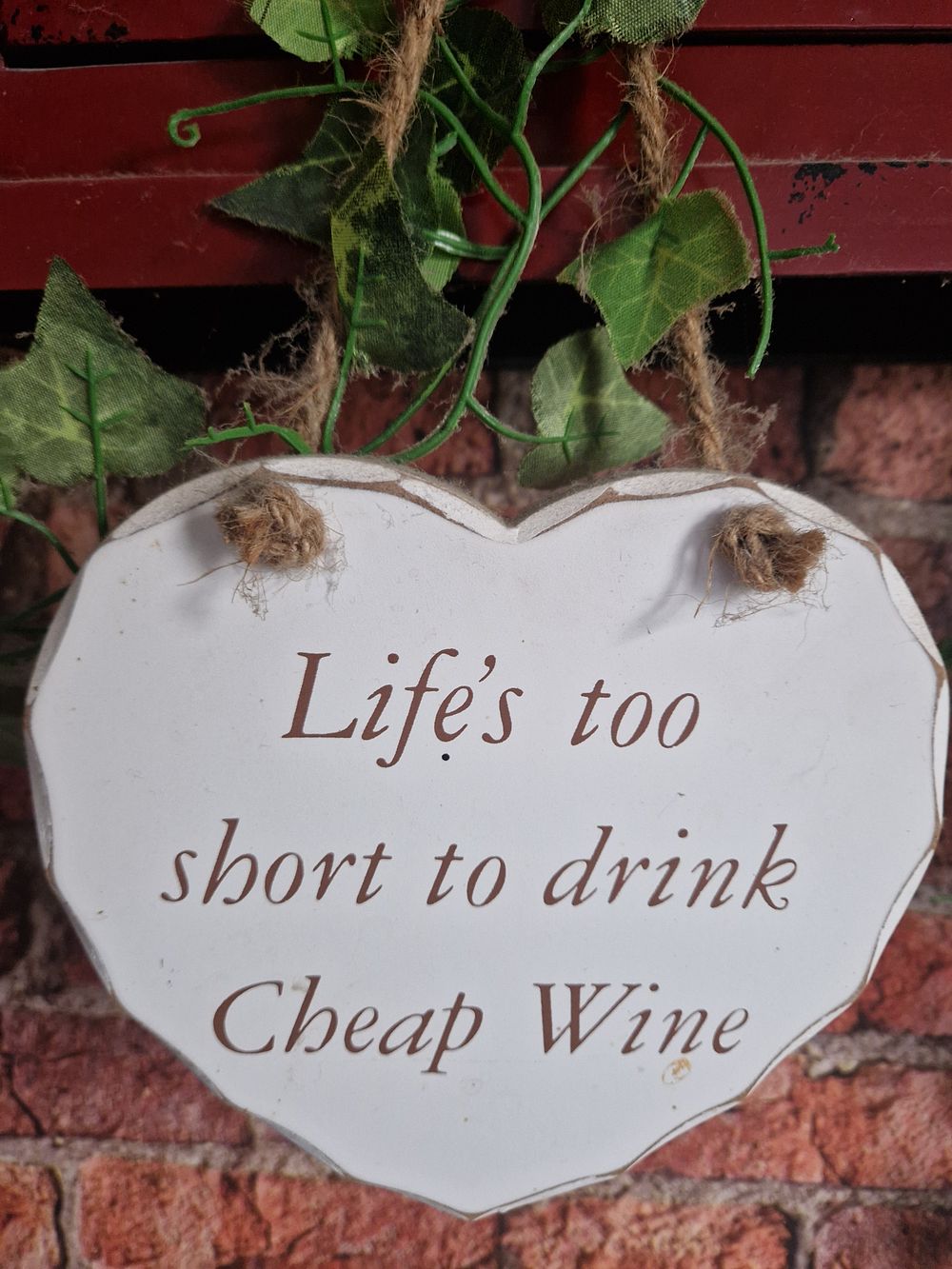 Lot 202: wooden sign