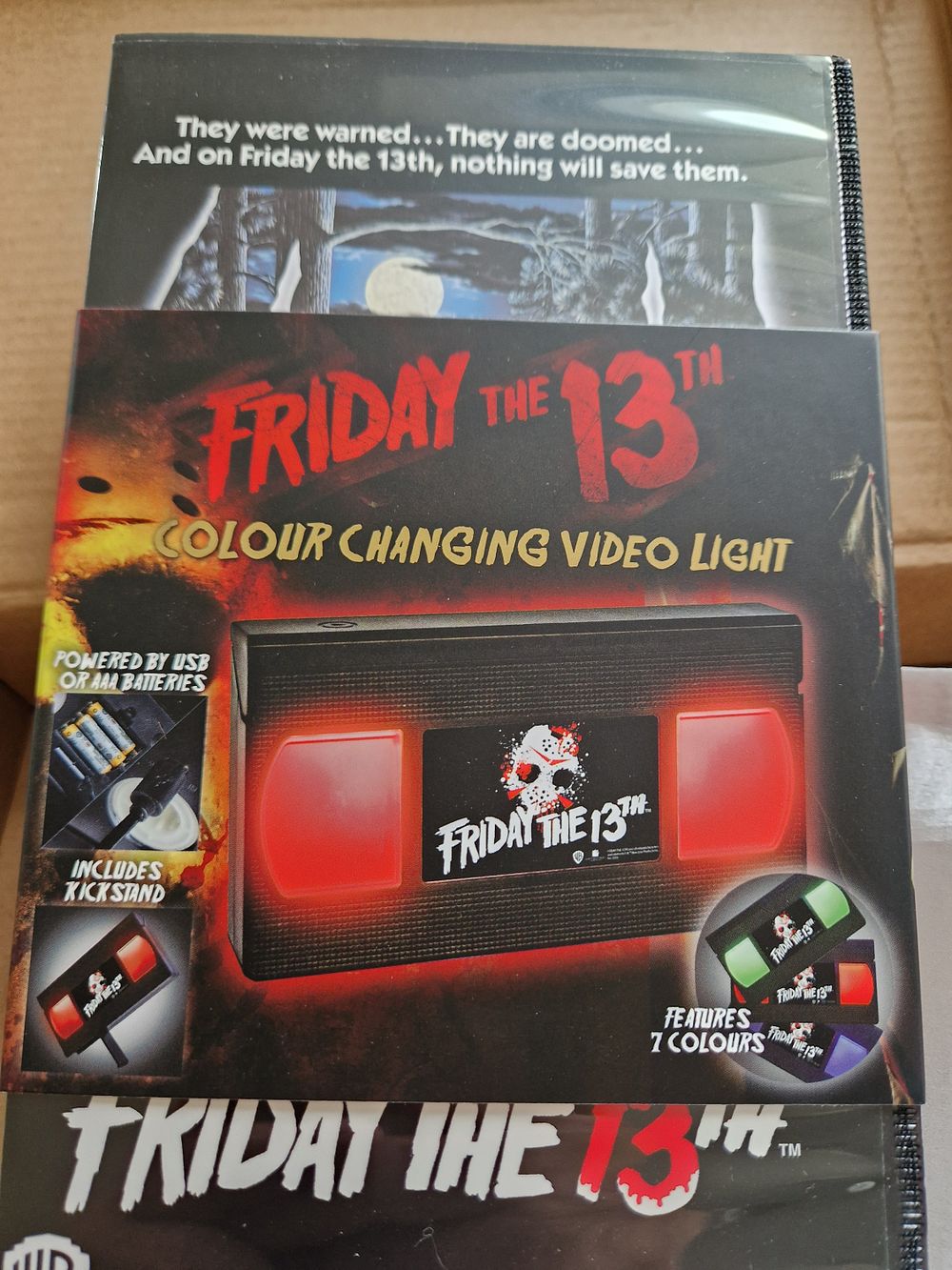 Lot 222: Friday 13 Light up VHS