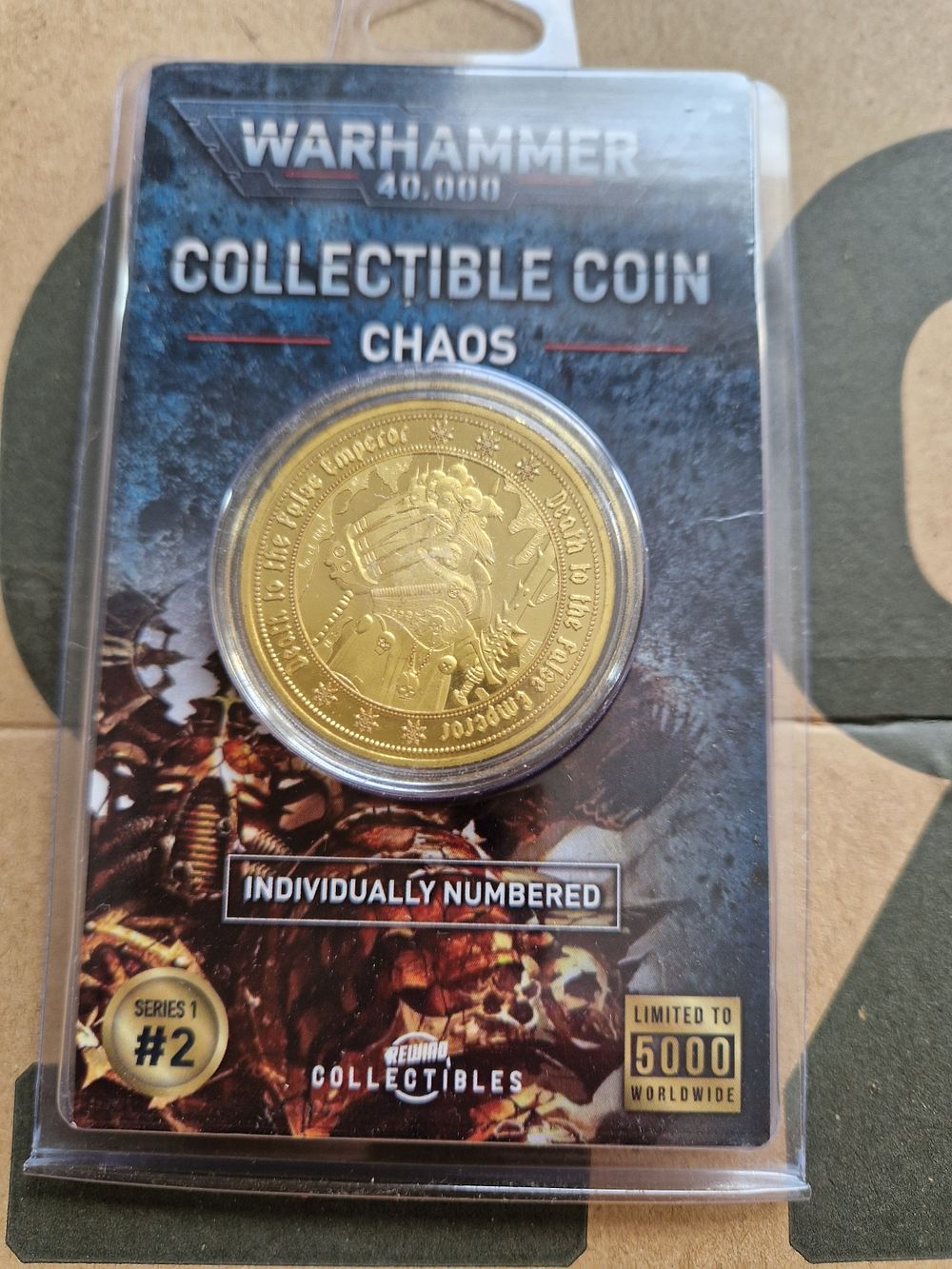 Lot 224: Warhammer collectors coin
