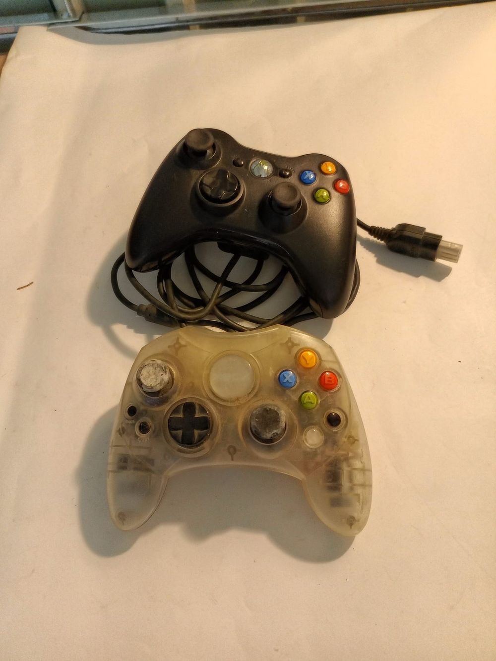 Lot 166: two Xbox controllers