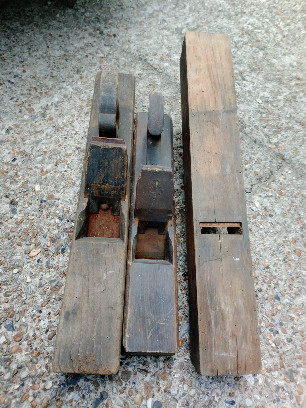 Lot 263: Three vintage wooden planes