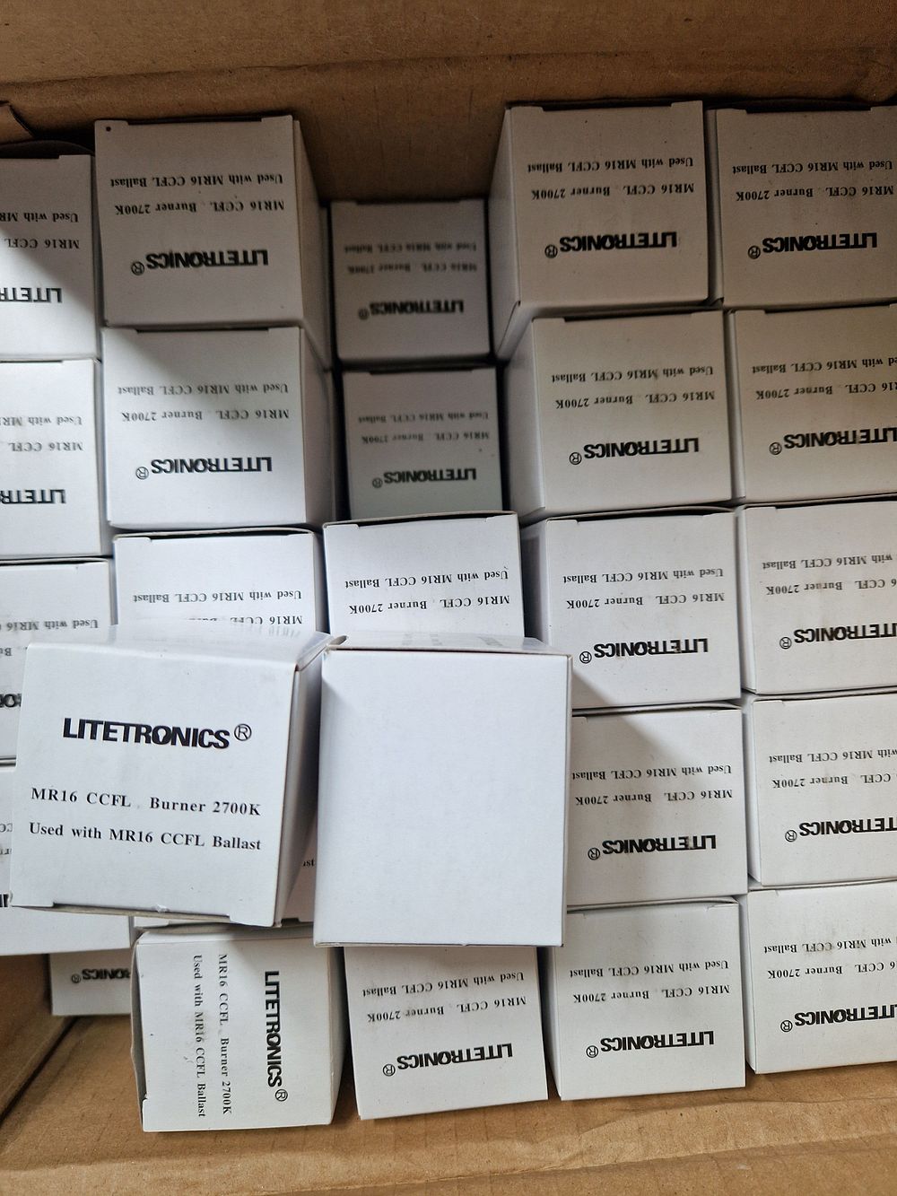 Lot 189: Box lot of lite tonics light bulbs