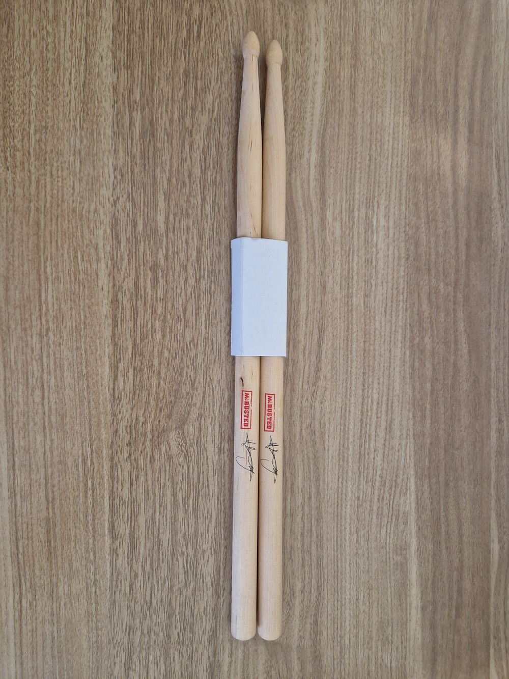 Lot 200: Mc busted signed drum sticks