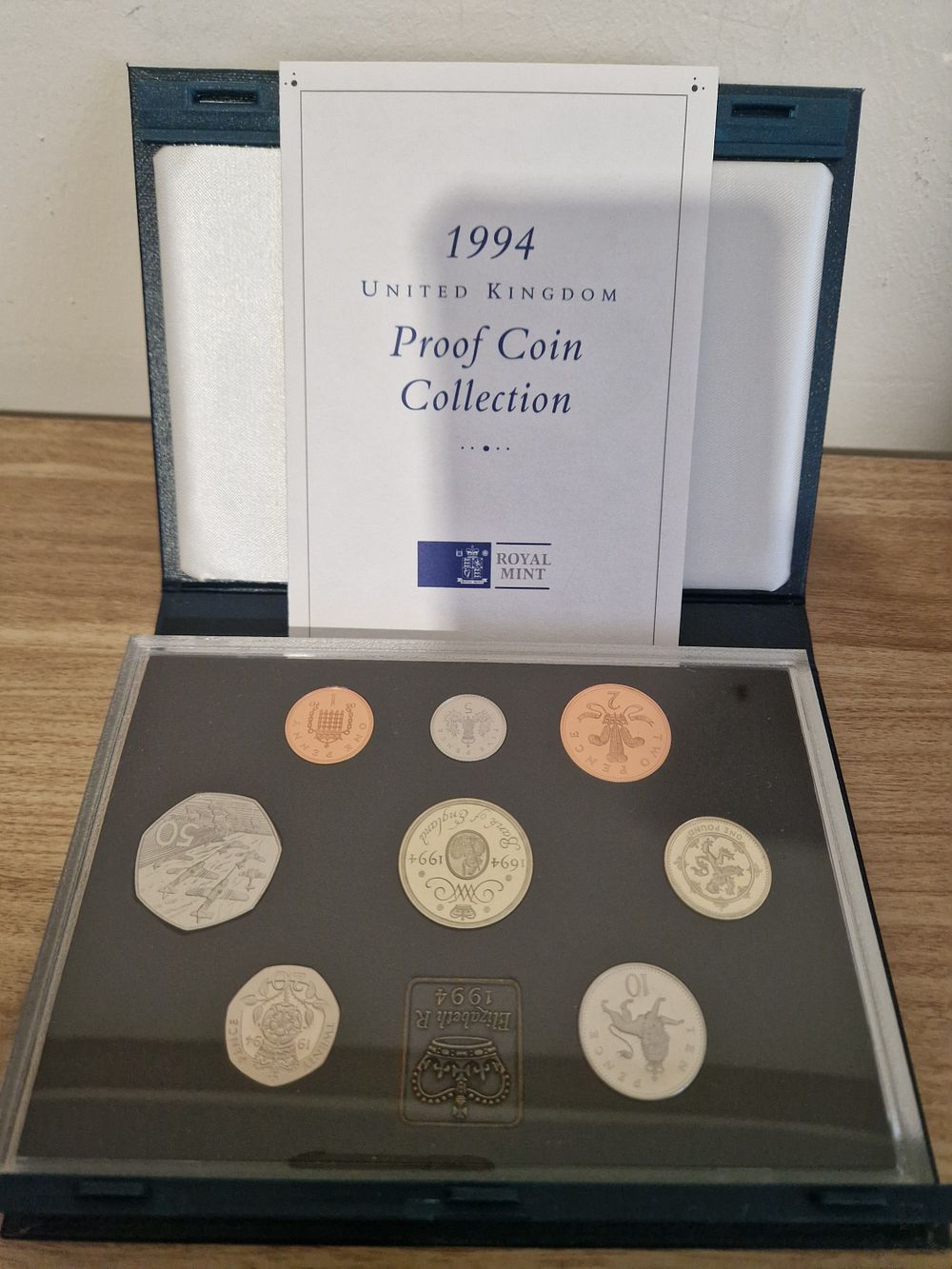 Lot 217:  1994 united kingdom proof coin collection