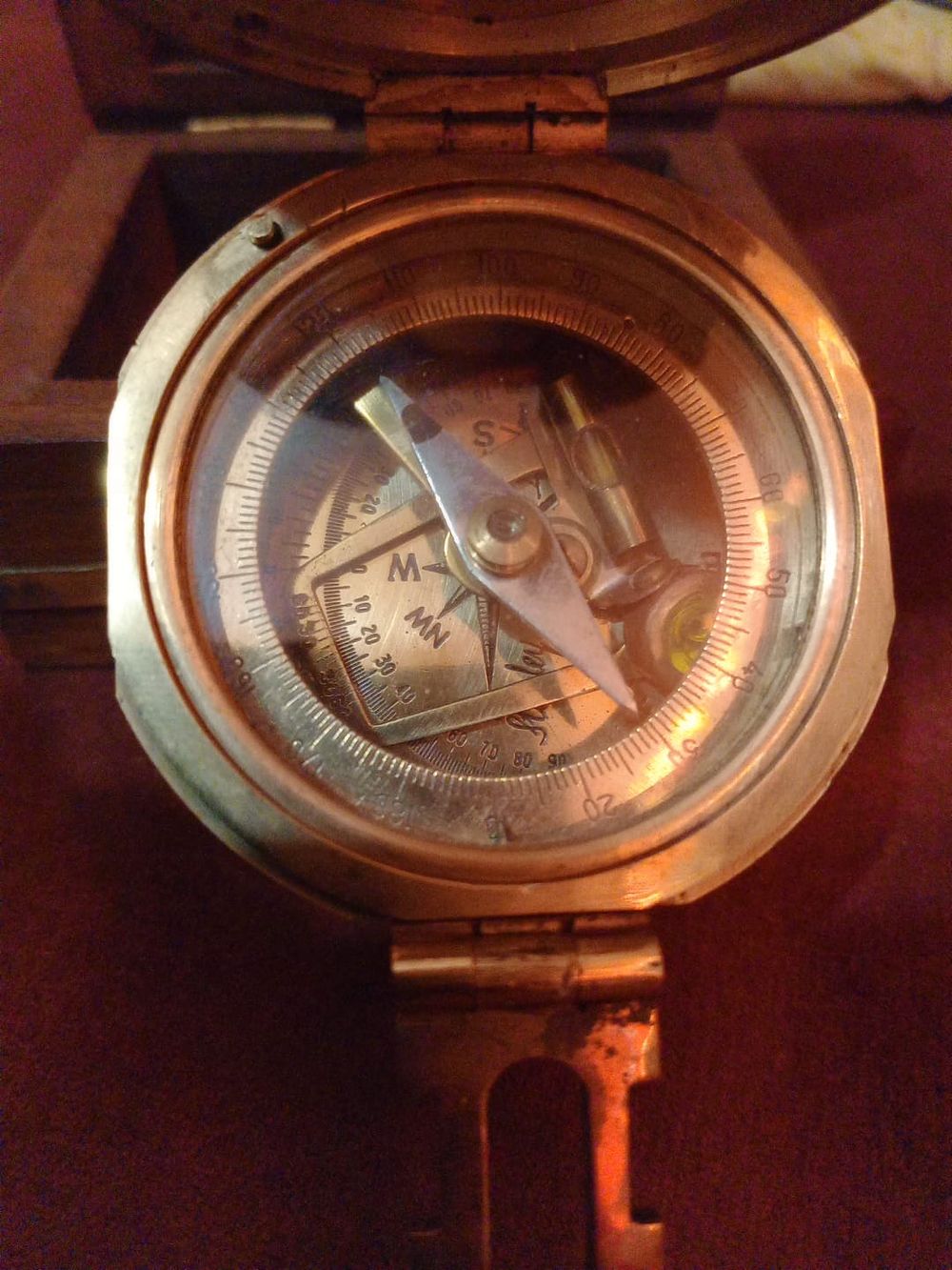 Lot 237: Nautical Stanley compass