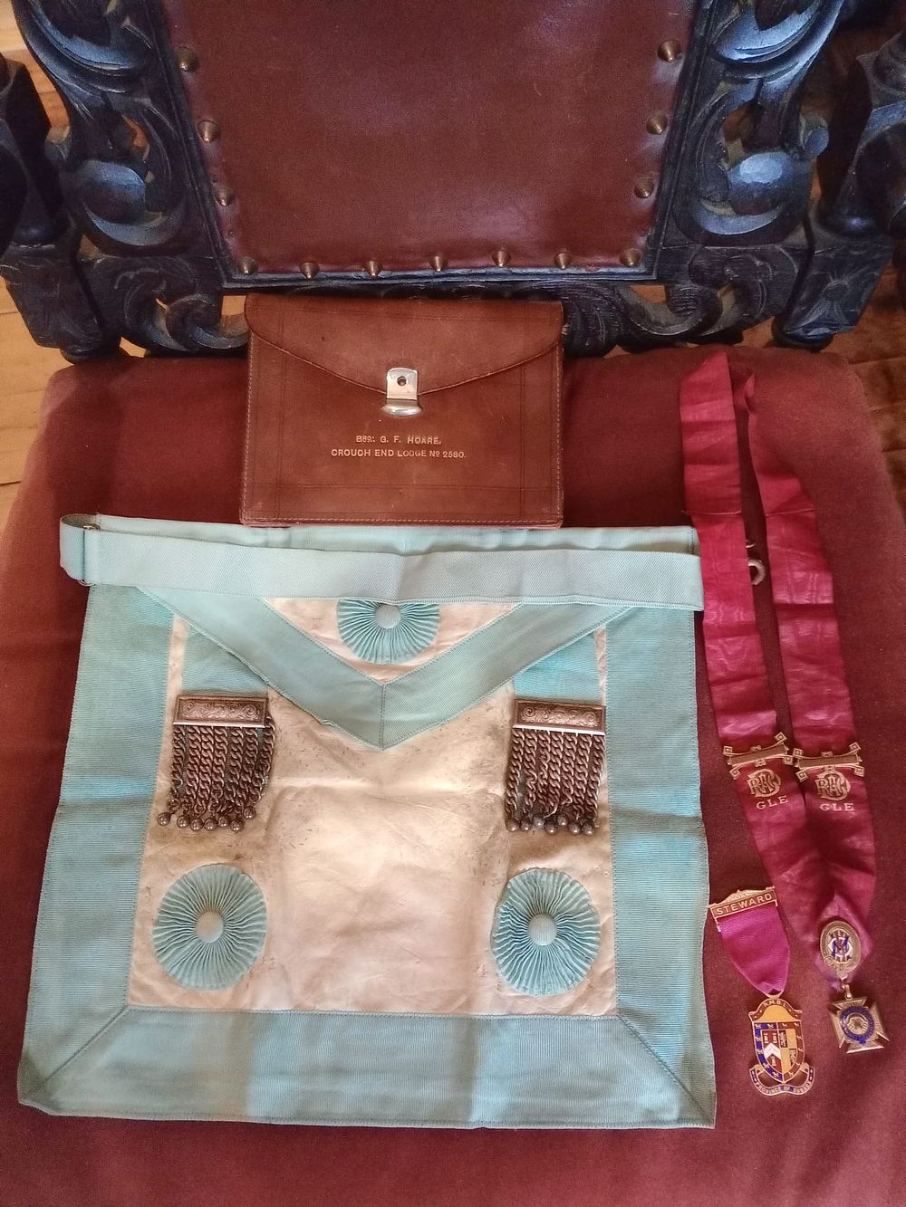 Lot 240: WW2 Masonic regalia