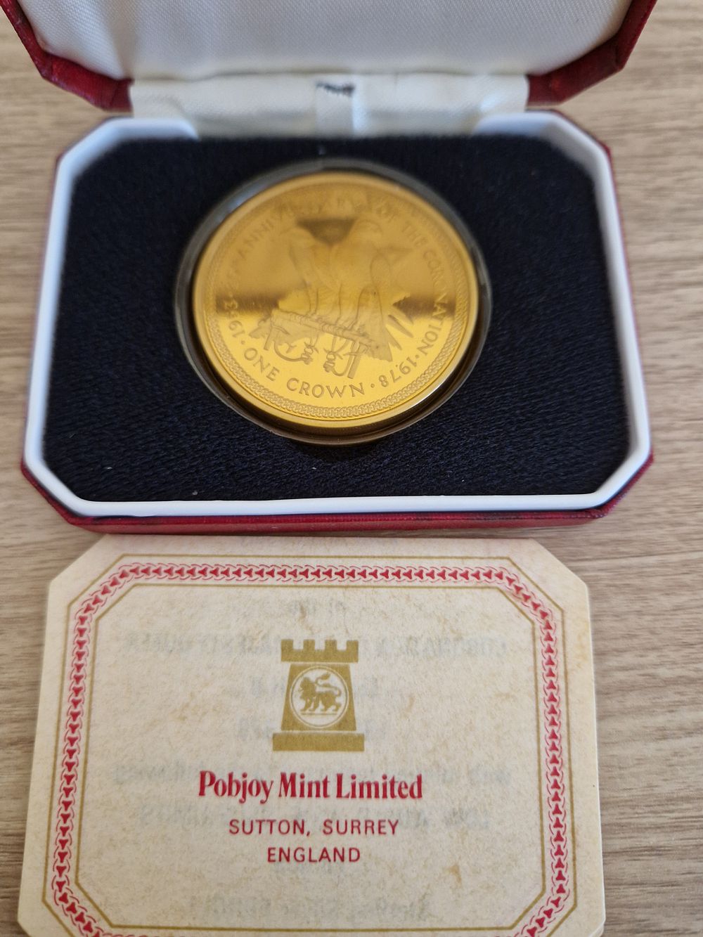 Lot 310: collectors coin gold plated