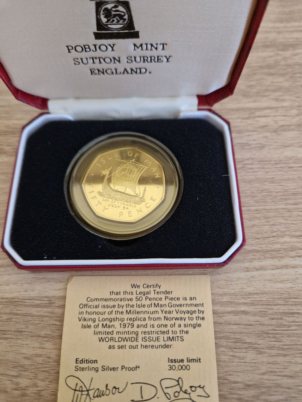 Lot 311: sterling silver proof 50p coin
