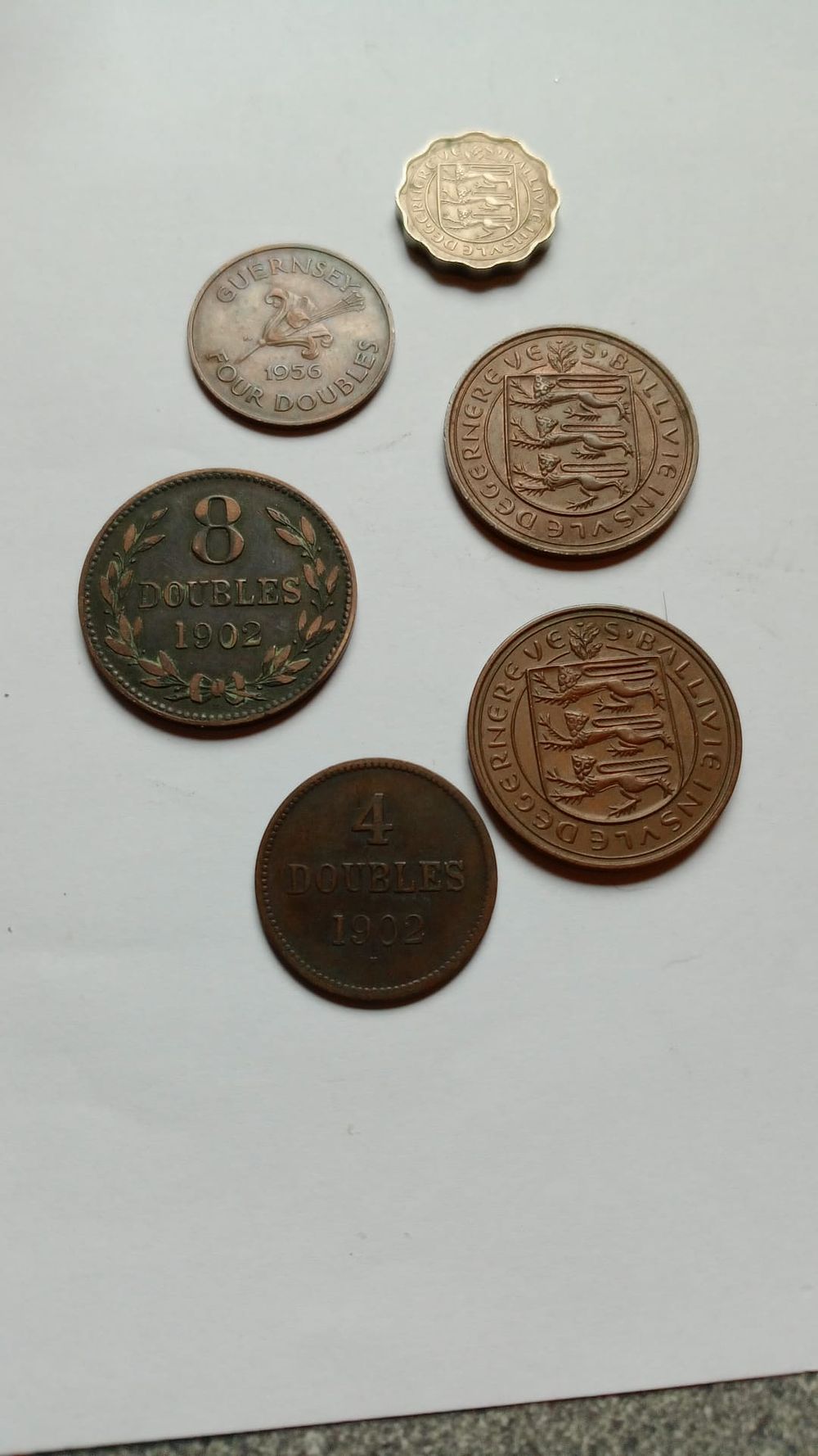 Lot 208: Guernsey coins 1902