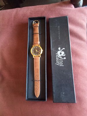 East sussex. Vital beauty quqrtz watch new unused in original box. Genuine leather strap.