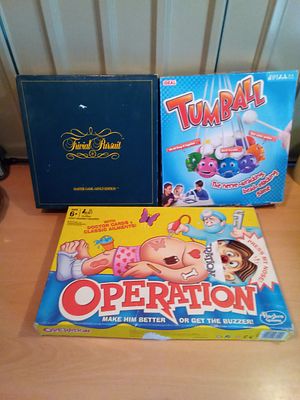 East Sussex. Complete games Trivia pursuit. Operation and Tumball.