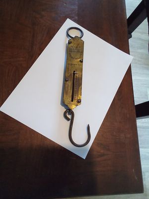 East sussex. Vintage salter 30lb spring balance weight