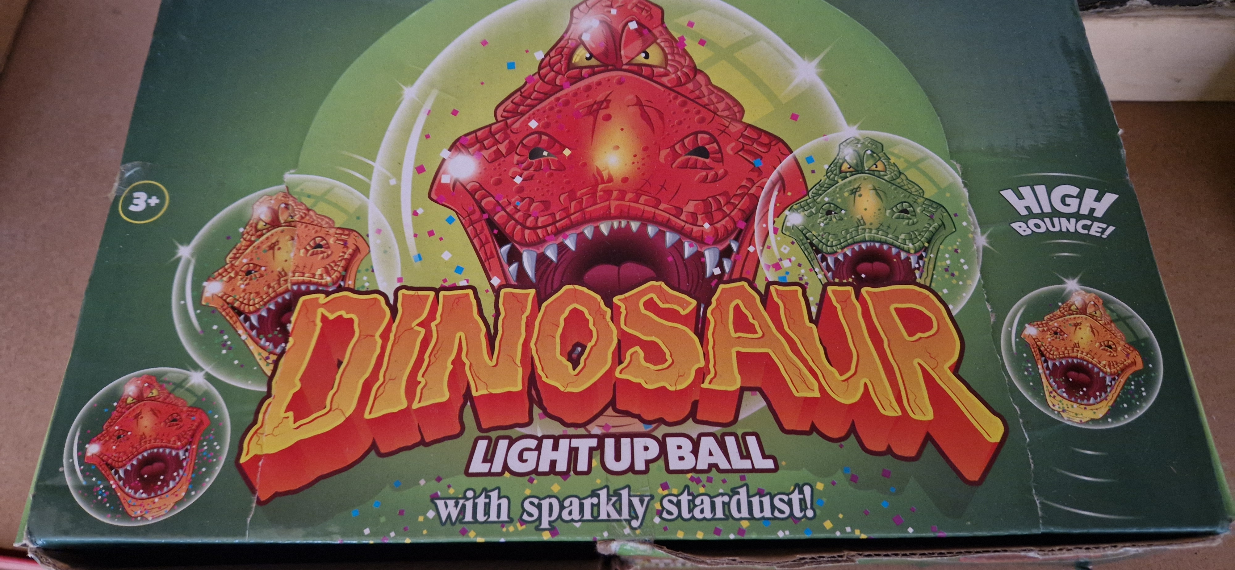 Light up dinosaur's ball joblot
