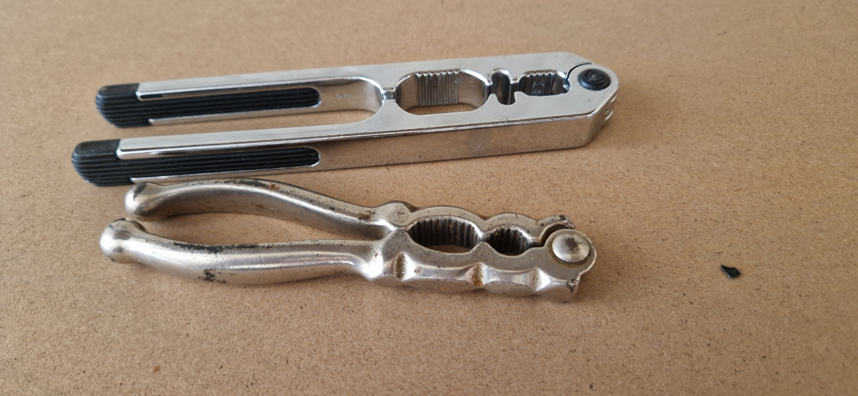 Two nut crackers