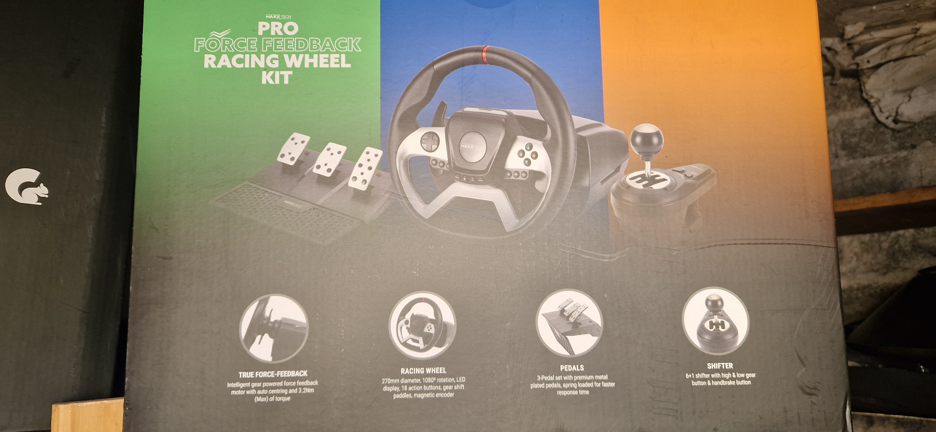 Pro force feed back racing wheel kit