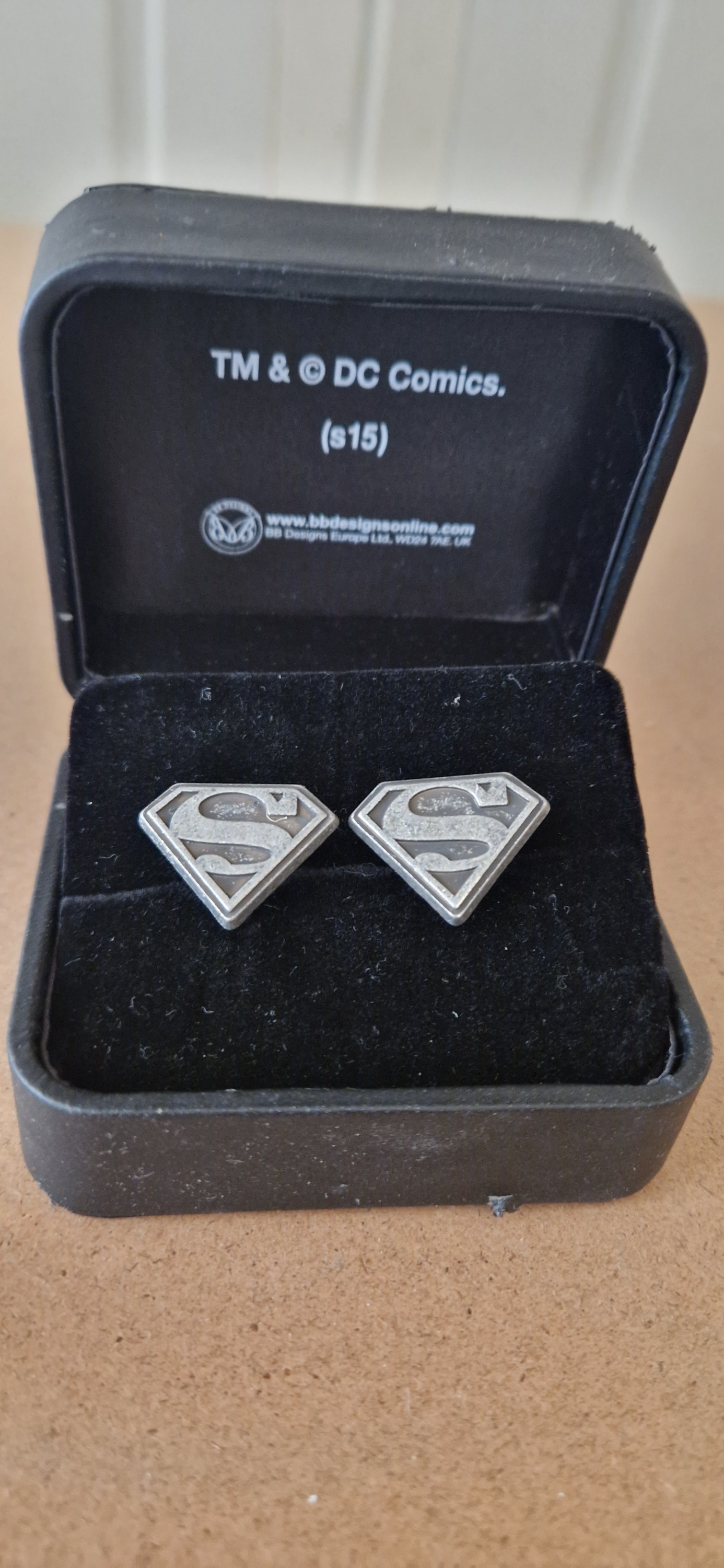 Super man cuff links