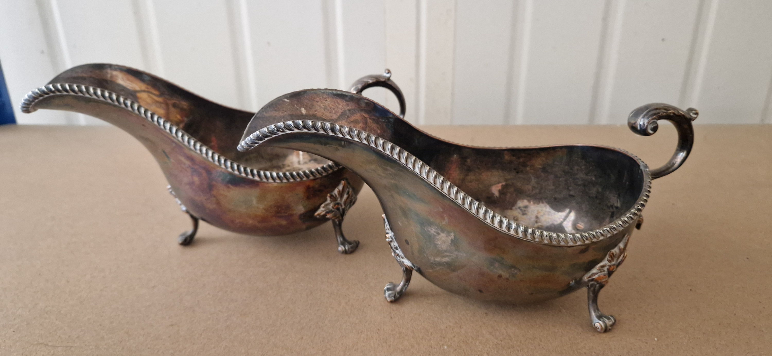 Two gravy boats