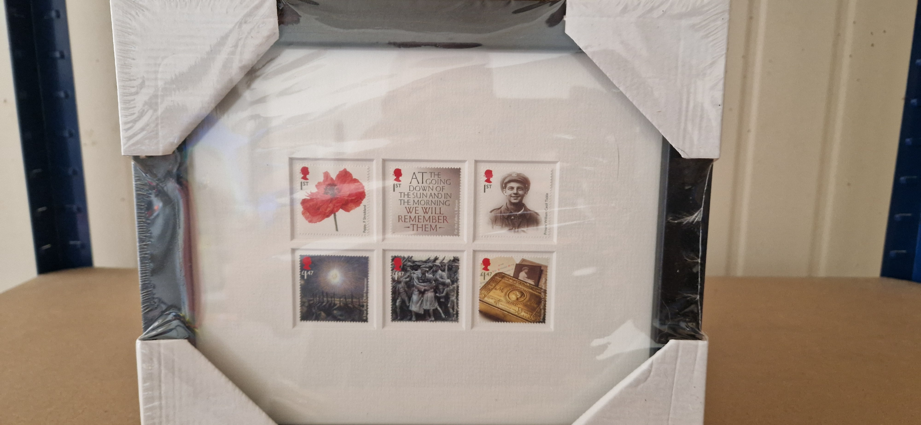Framed stamps