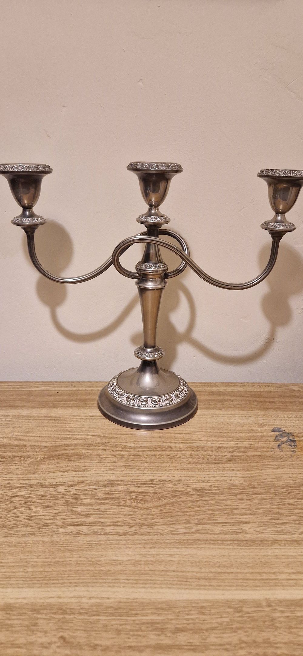 Lot 234: 3 tier candelabra
