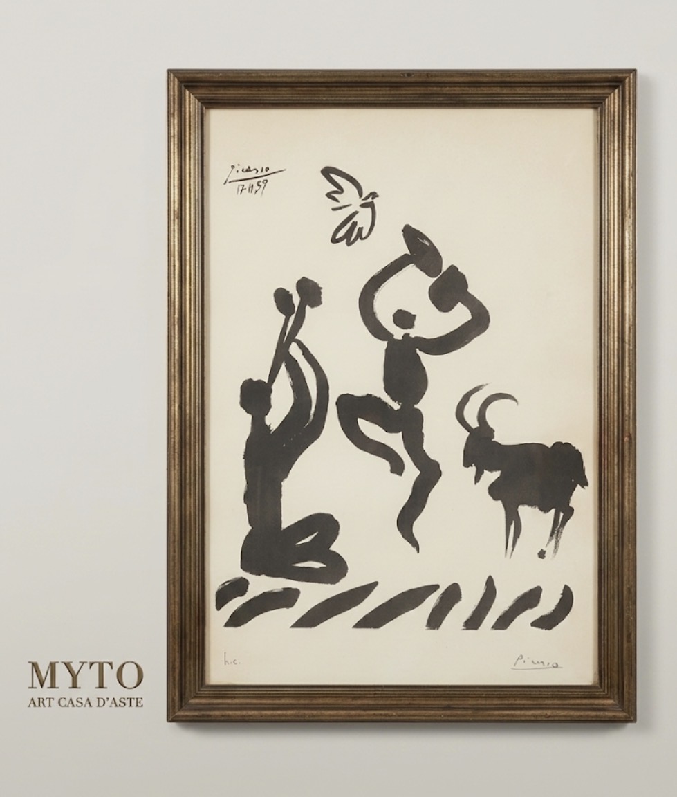 MyTO Art | Asta 37.2 | Asta a tempo Pablo Picasso: Joueur de Fl&ucirc;te et Faunes (1959): IL LOTTO H.C. DA PORTOFINO