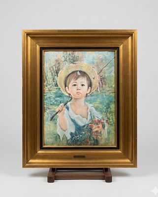 Armando Gentilini (1909-1981) - Armando Gentilini (1909-1981) – Il Piccolo Pescatore. Ritratto di 