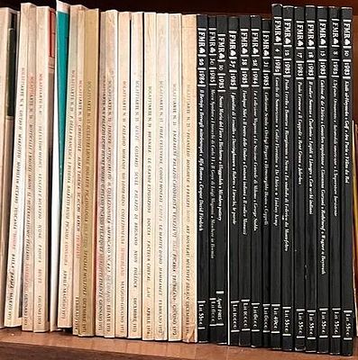 Collezione di riviste d arte FMR e Bolaffiarte con libri di letteratura e poesia del XX secolo