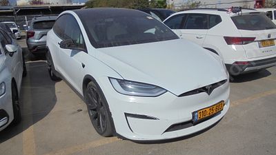 טסלה מודל X מודל 2022. 21,879 ק"מ, יד נוכחית: ראשונה, בעלות נוכחית: פרטי, רישום מקורי/מקוריות: פרטי