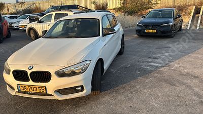 ב.מ.וו. 118i מודל 2017. 115,086 ק"מ, יד חמישית. מחיר מחירון: ₪49,470. תיבת הילוכים: אוטומטי 