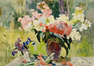 Клементьева Светлана Арсеньевна (1929—1972)
Рисунок &laquo;Флоксы&raquo;. 1960-е гг. Бумага, акварель 