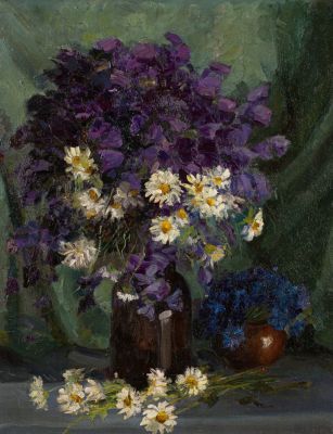 Иогансон Борис Владимирович (1893 – 1973) Картина &laquo;Полевые цветы&raquo;. 1930-е годы. Холст, масло. 