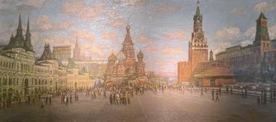 Соловых Геннадий Иванович (1932 – 2011) Картина &laquo;Красная площадь&raquo;. 1995 г. Холст, масло. 60 х 