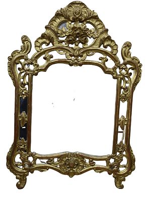 Specchiera classica foglia oro stile antico, cm 140x96