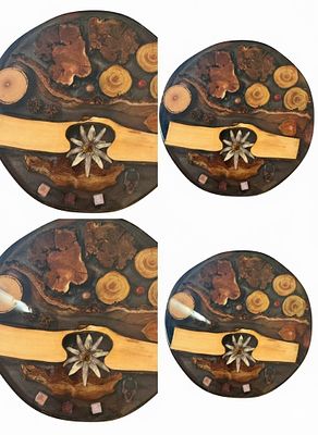 Edoardo Rossi - Edoardo Rossi Natura Morta 35 cm circa di Diametro. ” Natura Morta” 
Disco in legno 